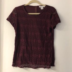 Liz Claiborne Eyelet Top